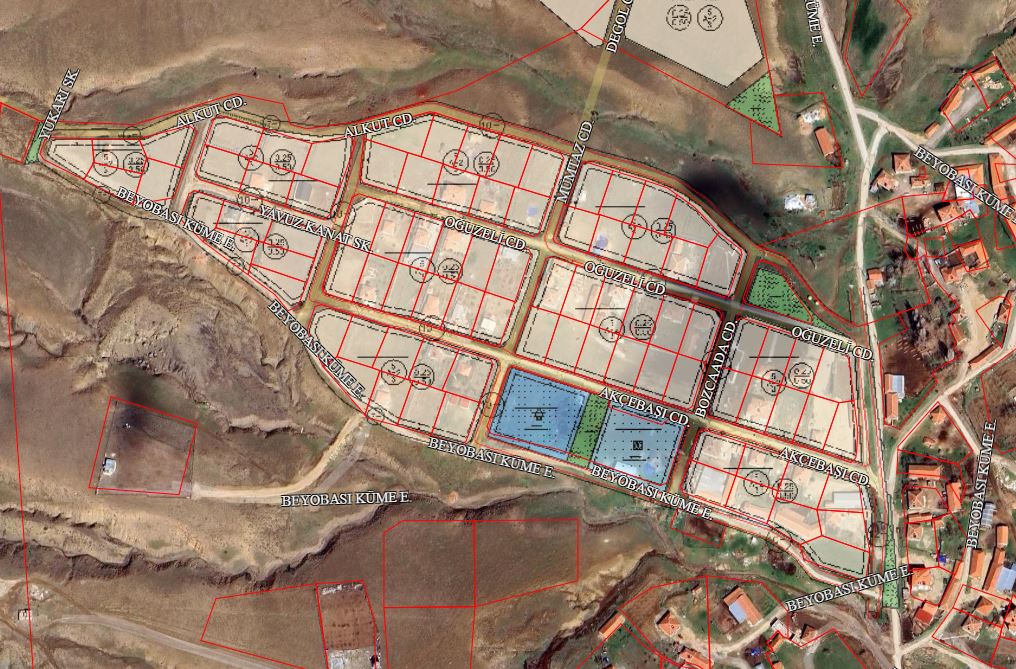 88232 Nolu Parselasyon Planı (Beyobası Mahallesi)